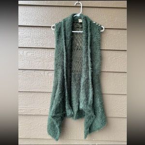 Escio Womens Sweater Fancy Vest Dark green, size L